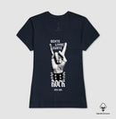 Gente livre gosta de rock radical -  Camiseta Algodão Peruano Clássica e Baby Look 497146