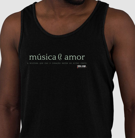 Música e Amor - Regata Unissex
