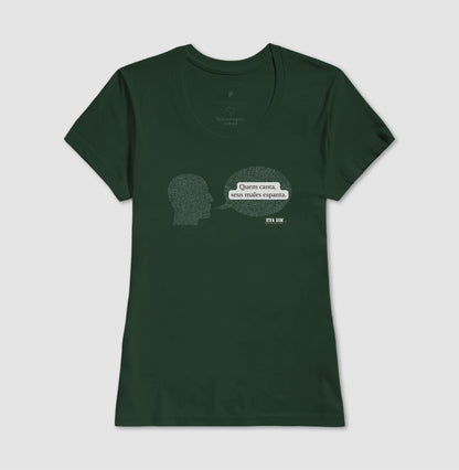 Voz e Leveza “Quem Canta, Seus Males Espanta - Camiseta Confort Feminina / Masculina (100% Algodão) 497146