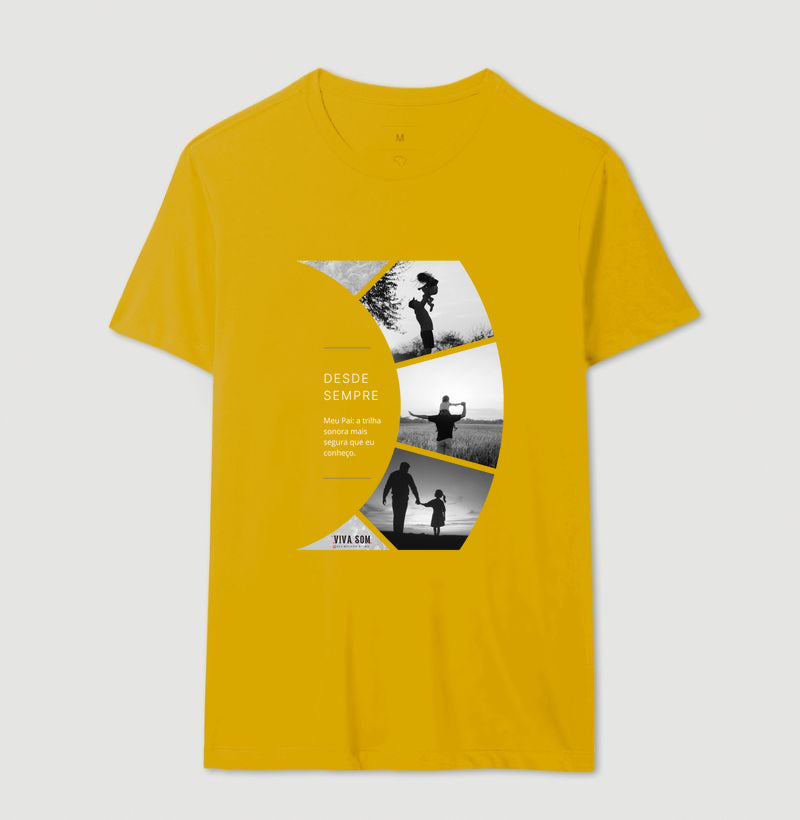 A trilha: da filha para o pai - Camiseta Masculina e feminina (baby look) - Confort