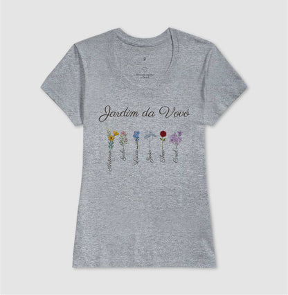 Vovó: O Jardim - Camiseta e Baby Look Confort