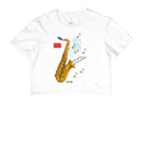 Sax: Porque gritar não tem melodia - Camiseta e Baby Look Confort 497146