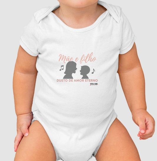 Mãe e Filho: Dueto de Amor - Body Baby Unissex