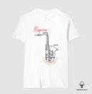Sax: Soprar resolve - Camiseta Algodão Peruano Clássica e Baby Look 497146
