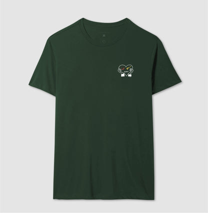 Meu coração tem respeito - Camiseta maculina e feminina confort