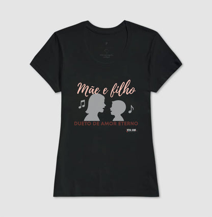 Mãe e Filho: Dueto de Amor - central - Camiseta e Baby Look Confort M e F