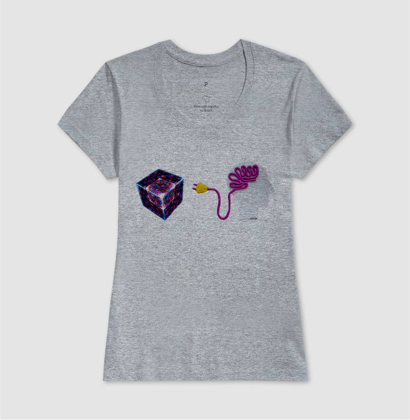 Ligado no cubo mágico - Camiseta Confort Masculina e Feminina