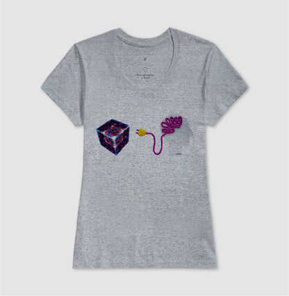 Ligado no cubo mágico - Camiseta Confort Masculina e Feminina
