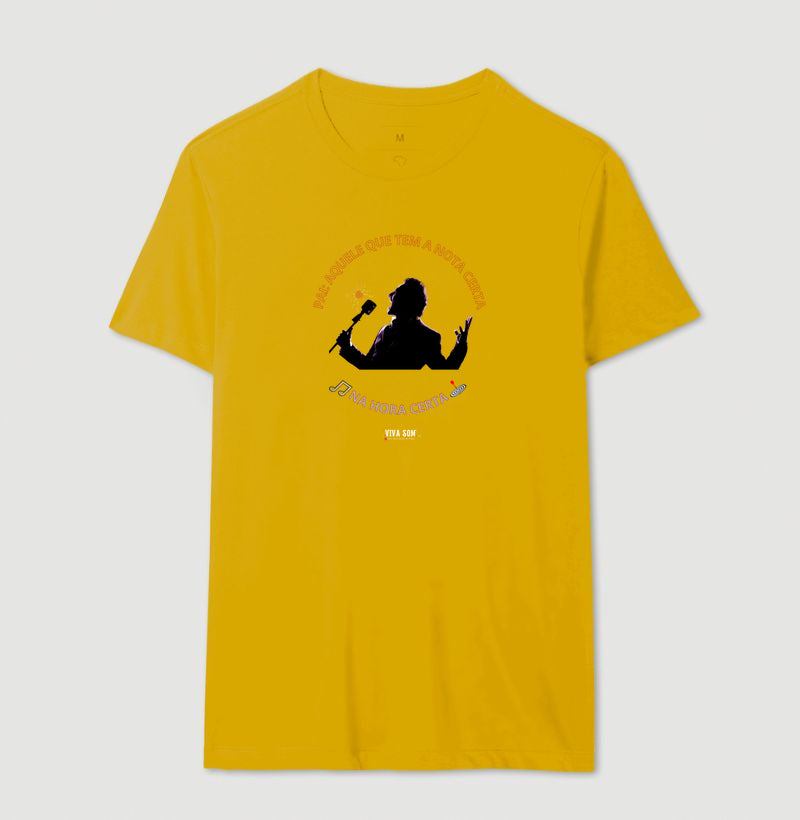 Pai: tem a nota certa - Masculina (camiseta) e Feminina (baby look) - Confort
