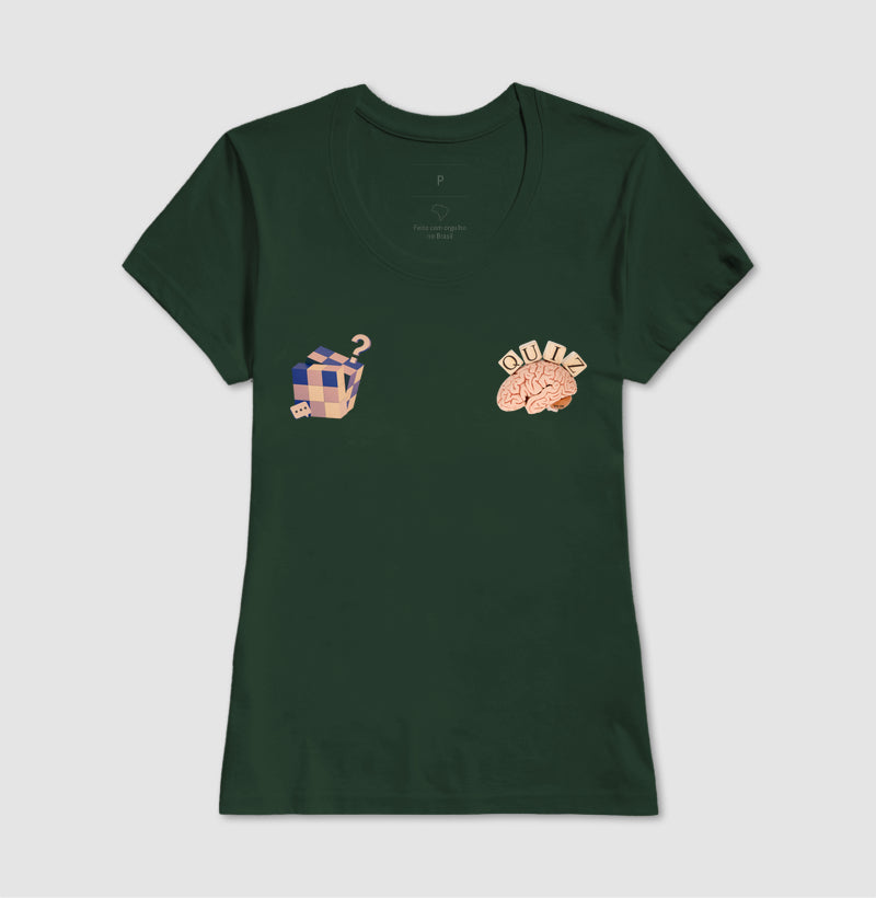 O cérebro e o cubo mágico - Camiseta Confort Masculina e Feminina