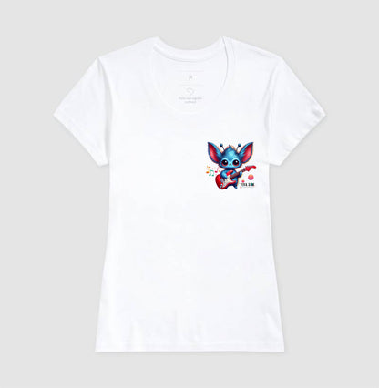 Et Azul na Guitarra - Camiseta Confort Masculina e Feminina