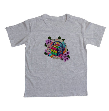 Cubo mágico na música - Camiseta infantil feminina