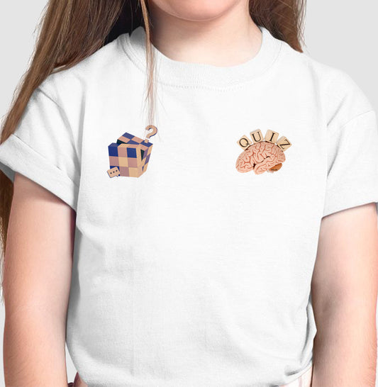 O cérebro e o cubo mágico - Camiseta infantil