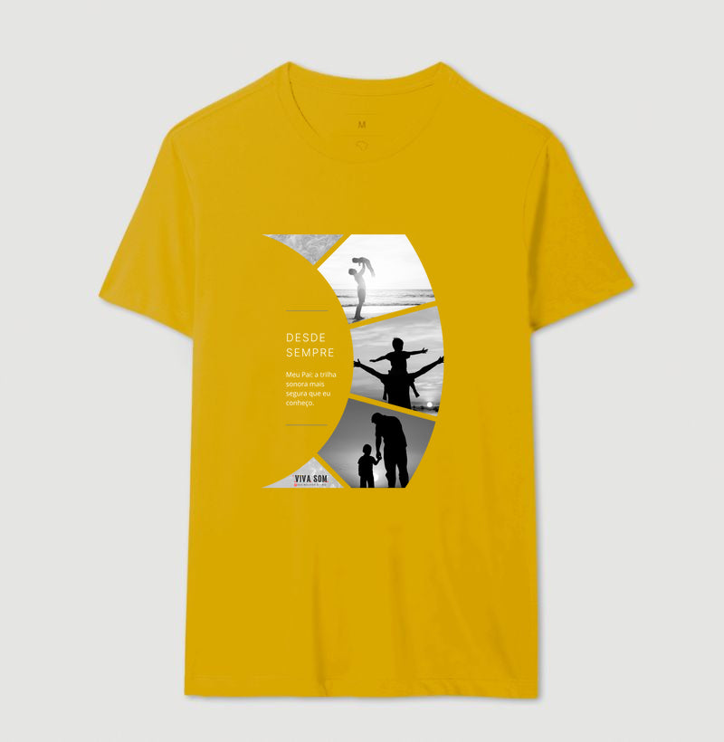 A trilha: do filho para o pai - Masculina (camiseta) e Feminina (baby look) - Confort