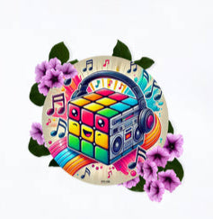 Cubo mágico na música - Camiseta confort feminina