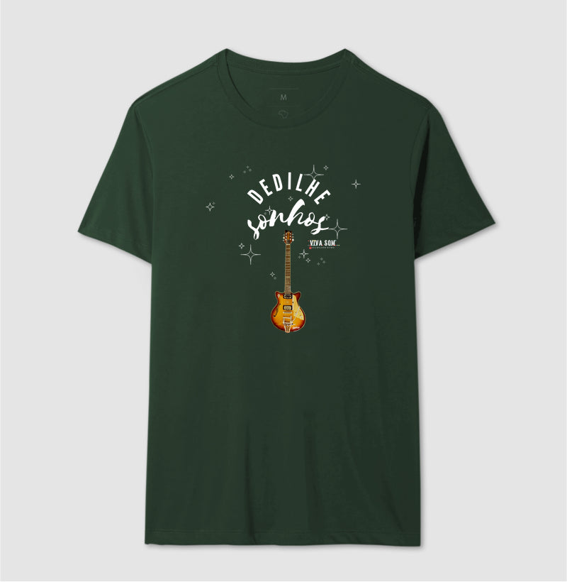 Dedilhe Sonhos - Camiseta Confort Masculina e Feminina