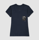 A energia do Rock: Bolso da Caveira - Camiseta Confort Masculina e Feminina 497146