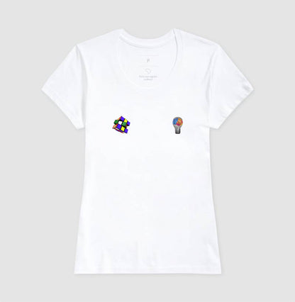 A lâmpada e o Cubo Mágico - Camiseta Confort Masculina e Feminina