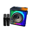 Karaokê Show Master- Caixa de som Bluetooh com dois microfones sem fio