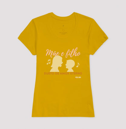 Mãe e Filho: Dueto de Amor - central - Camiseta e Baby Look Confort M e F