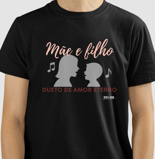 Mãe e Filho: Dueto de Amor - central - Camiseta e Baby Look Confort M e F