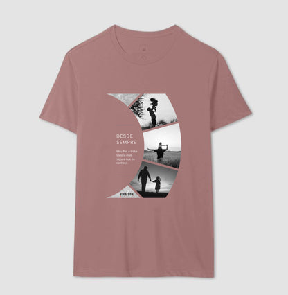 A trilha: da filha para o pai - Camiseta Masculina e feminina (baby look) - Confort