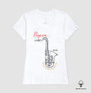 Sax: Soprar resolve - Camiseta Algodão Peruano Clássica e Baby Look 497146