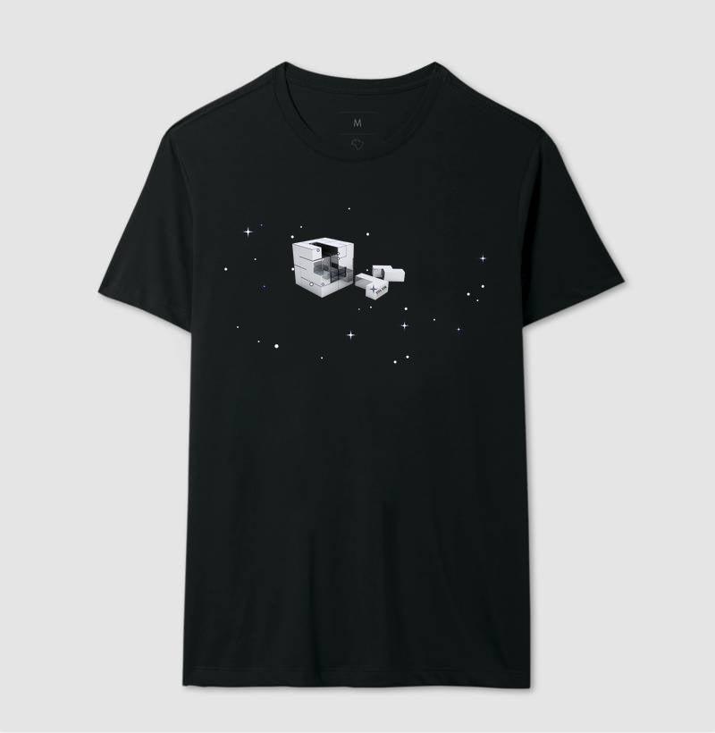 O brilho do cubo mágico - Camiseta Confort Masculina e Feminina