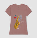 Sax: Porque gritar não tem melodia - Camiseta e Baby Look Confort 497146