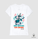 Médico:meu Bisturi tem Swing - Camiseta e Baby Look Algodão Peruano 497146