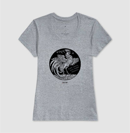 Galo Cantor “Quem Canta, Seus Males Espanta - Camiseta Confort Masculina / Feminina (100% Algodão) 497146