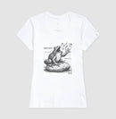 Sapo Cantor “Quem Canta, Seus Males Espanta - Camiseta Confort Feminina / Masculina (100% Algodão) 497146