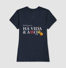 Música vida e amor - Camiseta Confort Feminina e Masculina 497146