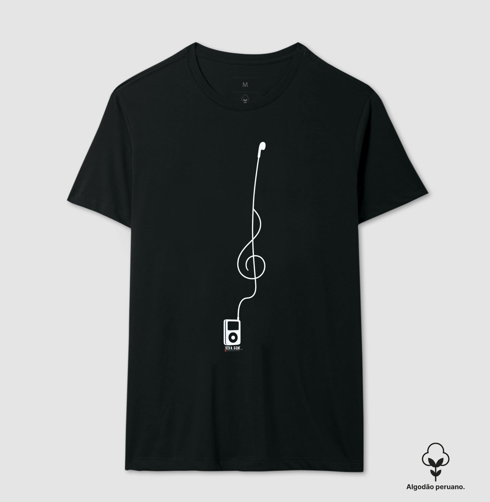 Minimalista Clave de Sol - Camiseta e Baby Look Algodão Peruano Masculina e Feminina 497146