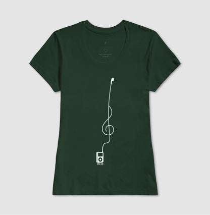 Minimalista Clave de Sol - Camiseta e Baby Look Confort Masculina e Feminina