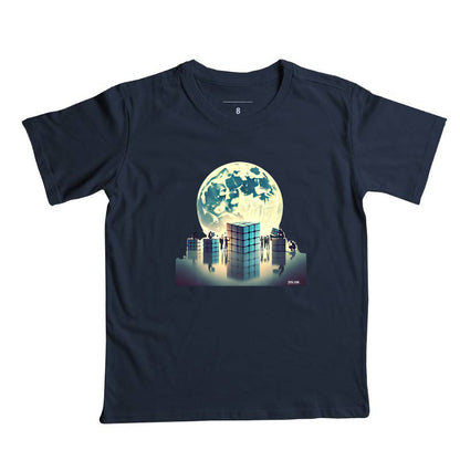 A LUA E O CUBO - Camiseta infantil