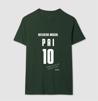 Artilheiro Musical: Pai - Masculina (camiseta) e Feminina (baby look) - Confort