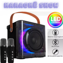 Karaokê Show Master- Caixa de som Bluetooh com dois microfones sem fio
