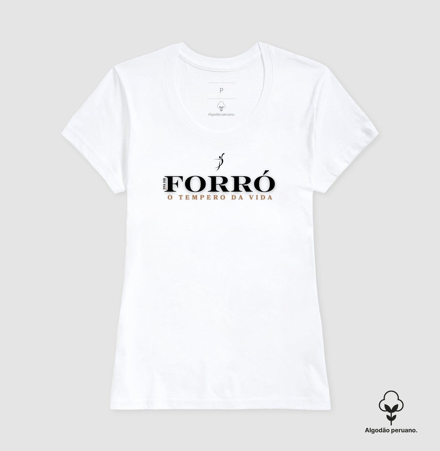 Forró - O tempero da vida - Camiseta chique Algodão Peruano masculina e feminina