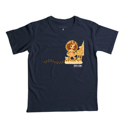 Doçura ao Piano –   Camiseta Infantil 497146