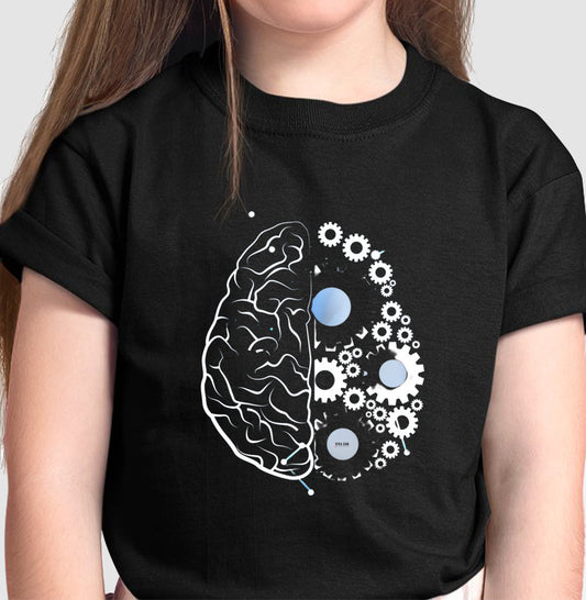 As engrenagens do cérebro - Camiseta Infantil