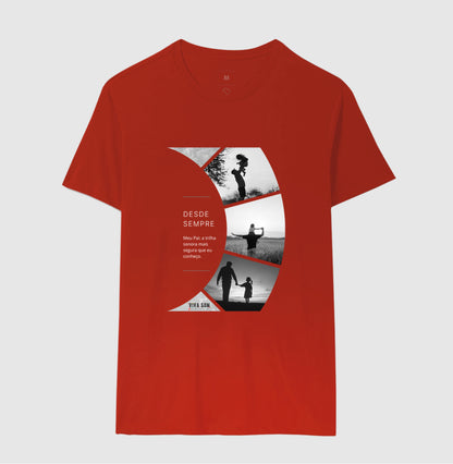A trilha: da filha para o pai - Camiseta Masculina e feminina (baby look) - Confort