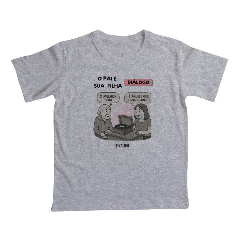 Pai e Filha: o melhor som - Camiseta infantil