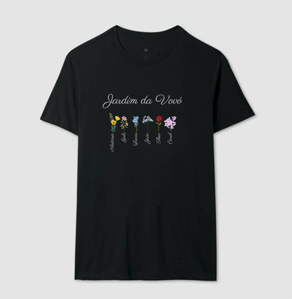 Vovó: O Jardim - Camiseta e Baby Look Confort