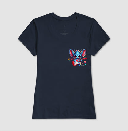 Et Azul na Guitarra - Camiseta Confort Masculina e Feminina