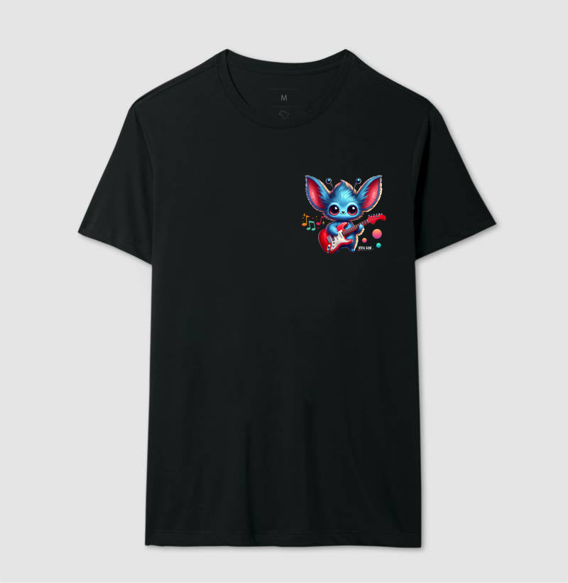 Et Azul na Guitarra - Camiseta Confort Masculina e Feminina