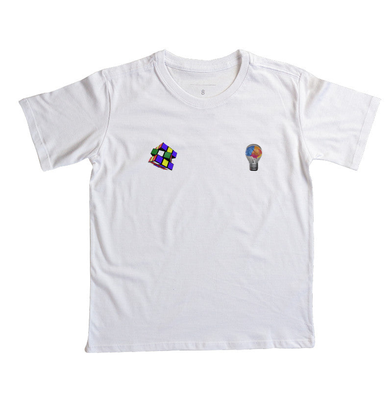 A lâmpada e o Cubo Mágico - Camiseta Infantil