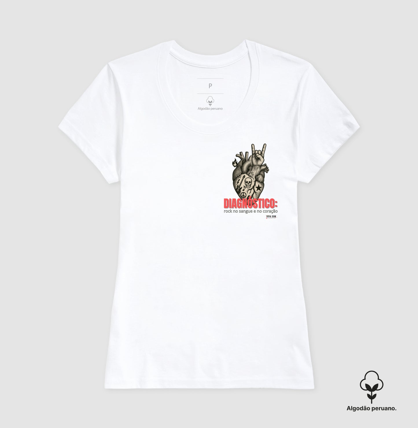 Médico: O diagnóstico ( lateral) - Camiseta e Baby Look Algodão Peruano