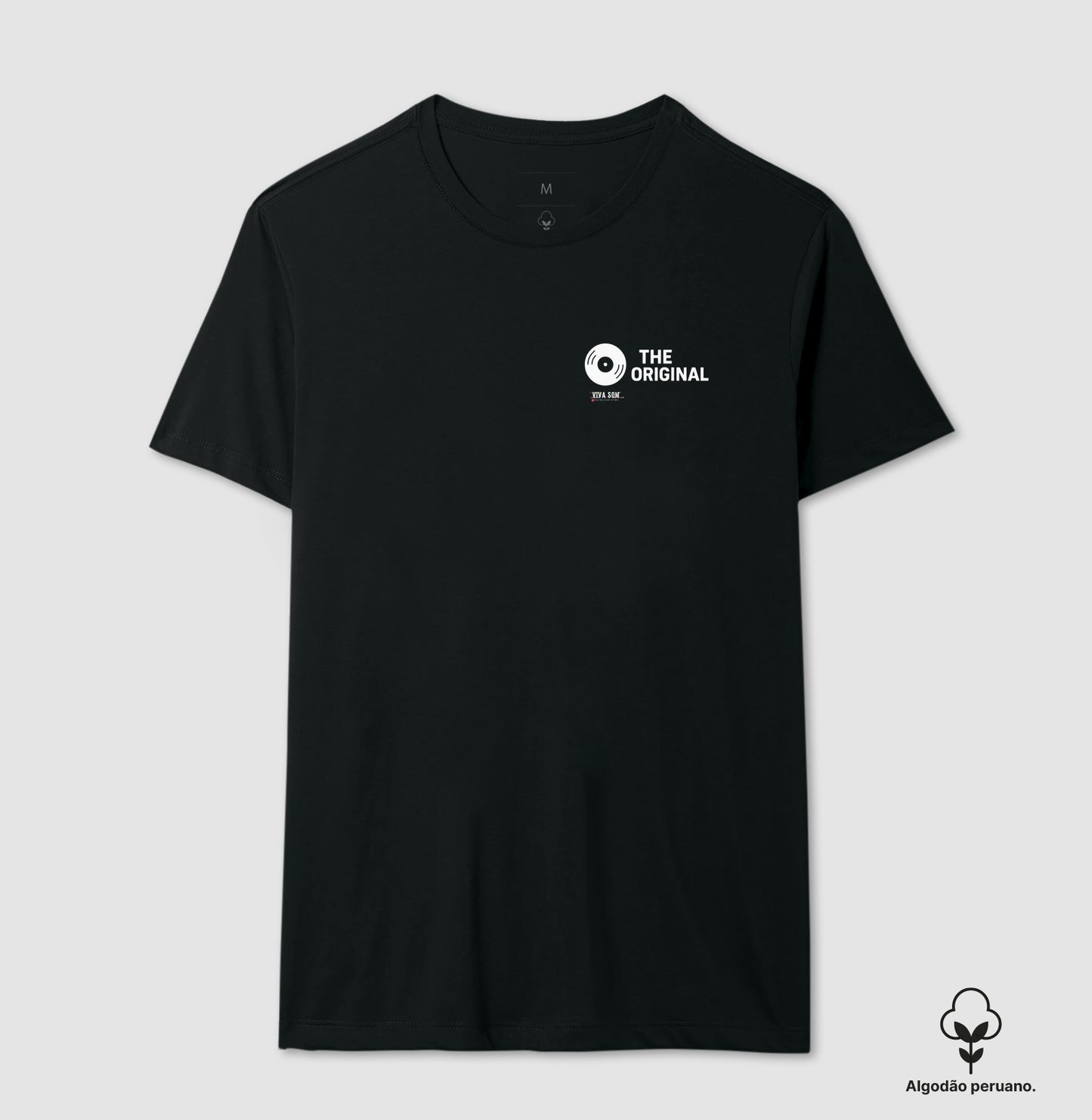 Algodão peruano - Pai, o original - Emblema lateral - Camiseta Masculina(clássica) Feminina (baby look)