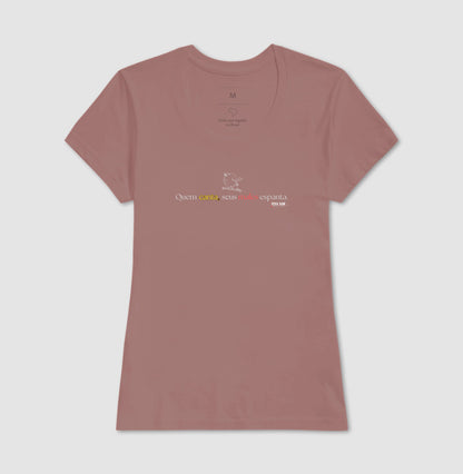Minimal “Quem Canta, Seus Males Espanta - Camiseta Confort Masculina / Feminina (100% Algodão) 497146